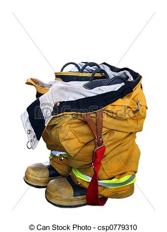 Fireman Boots Clip Art Isolated Fire Man Boots   Csp0779310