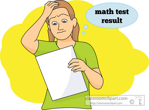 Math Test Clipart