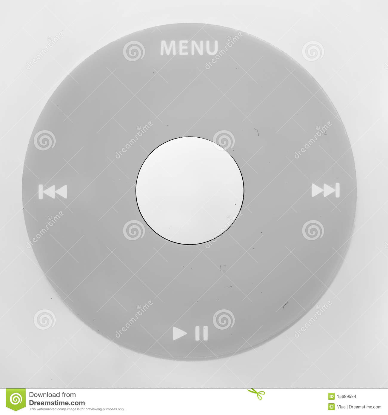Mp3 Player Wheel With Multimedia Controls Including Play Pause Skip