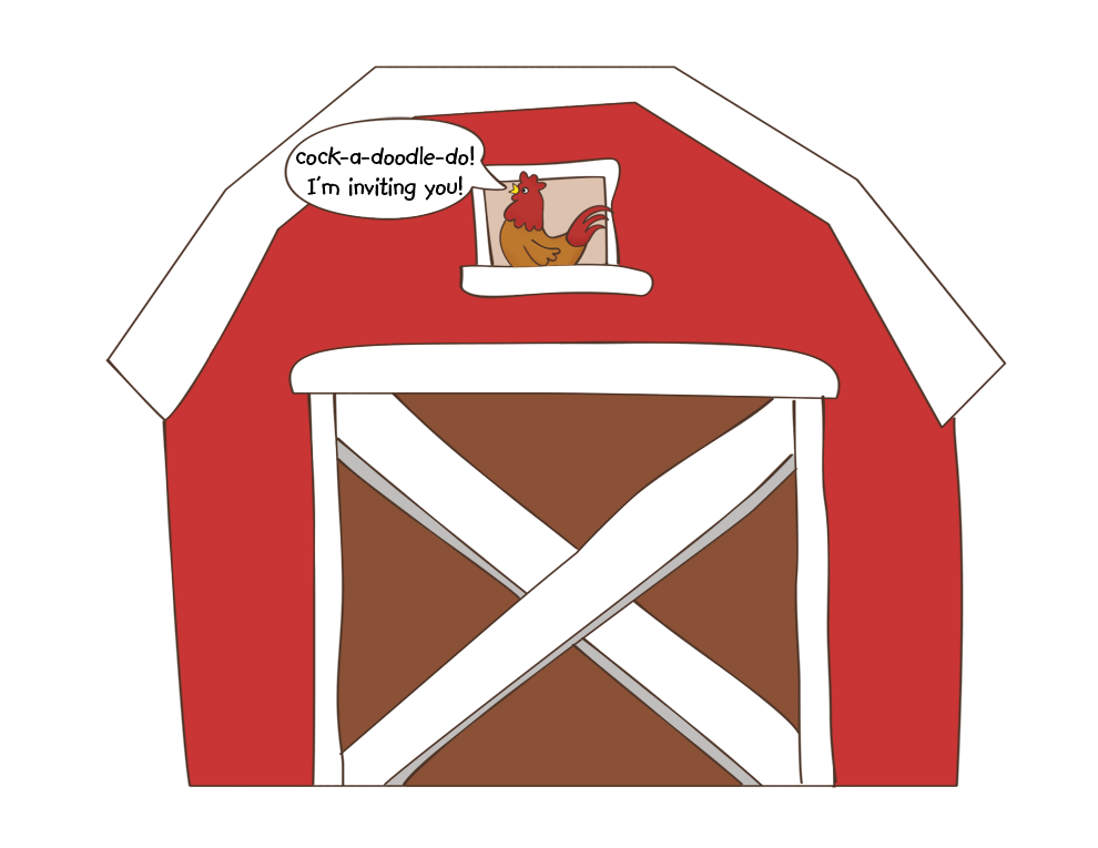Print The Picture Of The Barn On To Firm Card Stock  Thin Paper Is Not