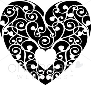 Real Heart Clipart Black And White