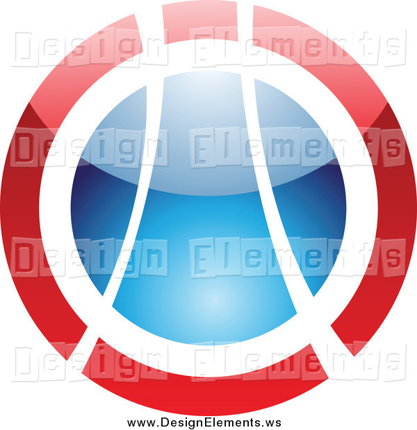 Red And Blue Orb Icon Design Clip Art Cidepix