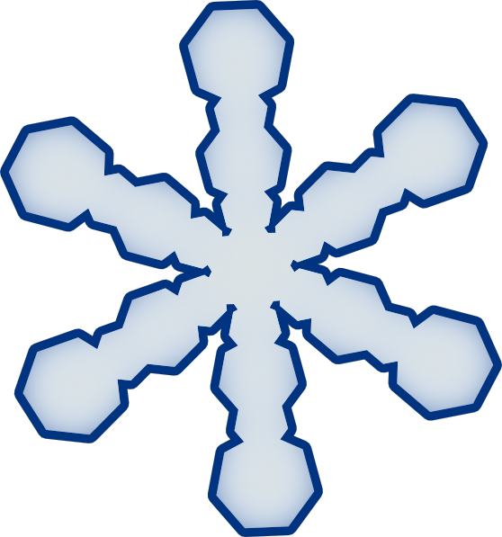 Simple Snowflake Clip Art At Clker Com   Vector Clip Art Online