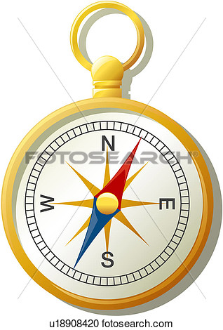 Travel Navigation Compass Icon View Large Clip Art Graphic