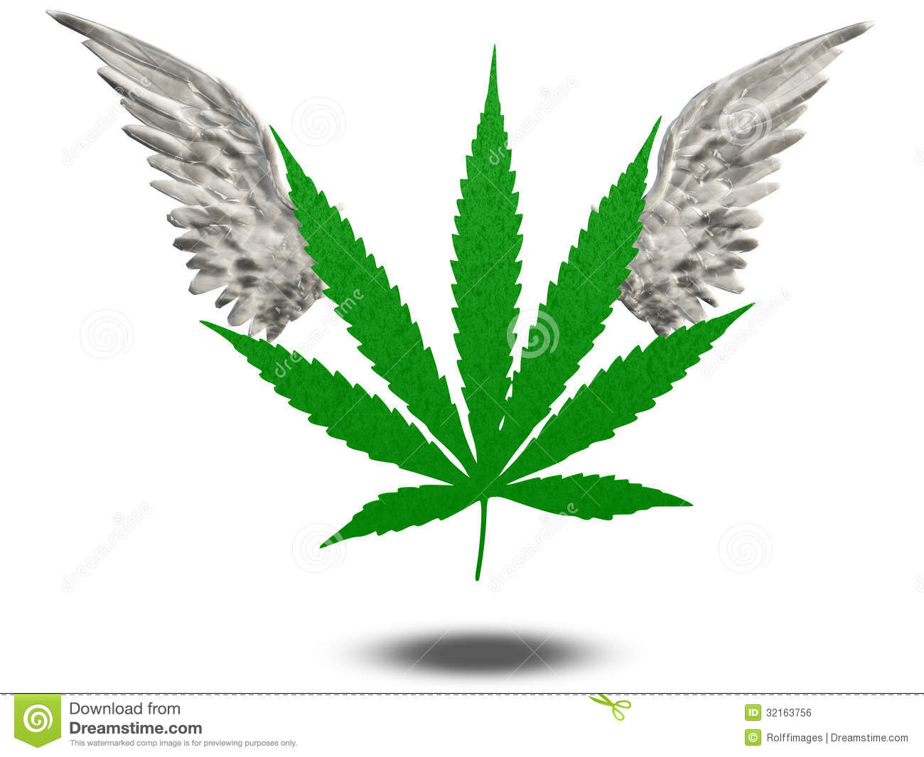 Weed Joint Clipart Marijuana Leaf With Wings On