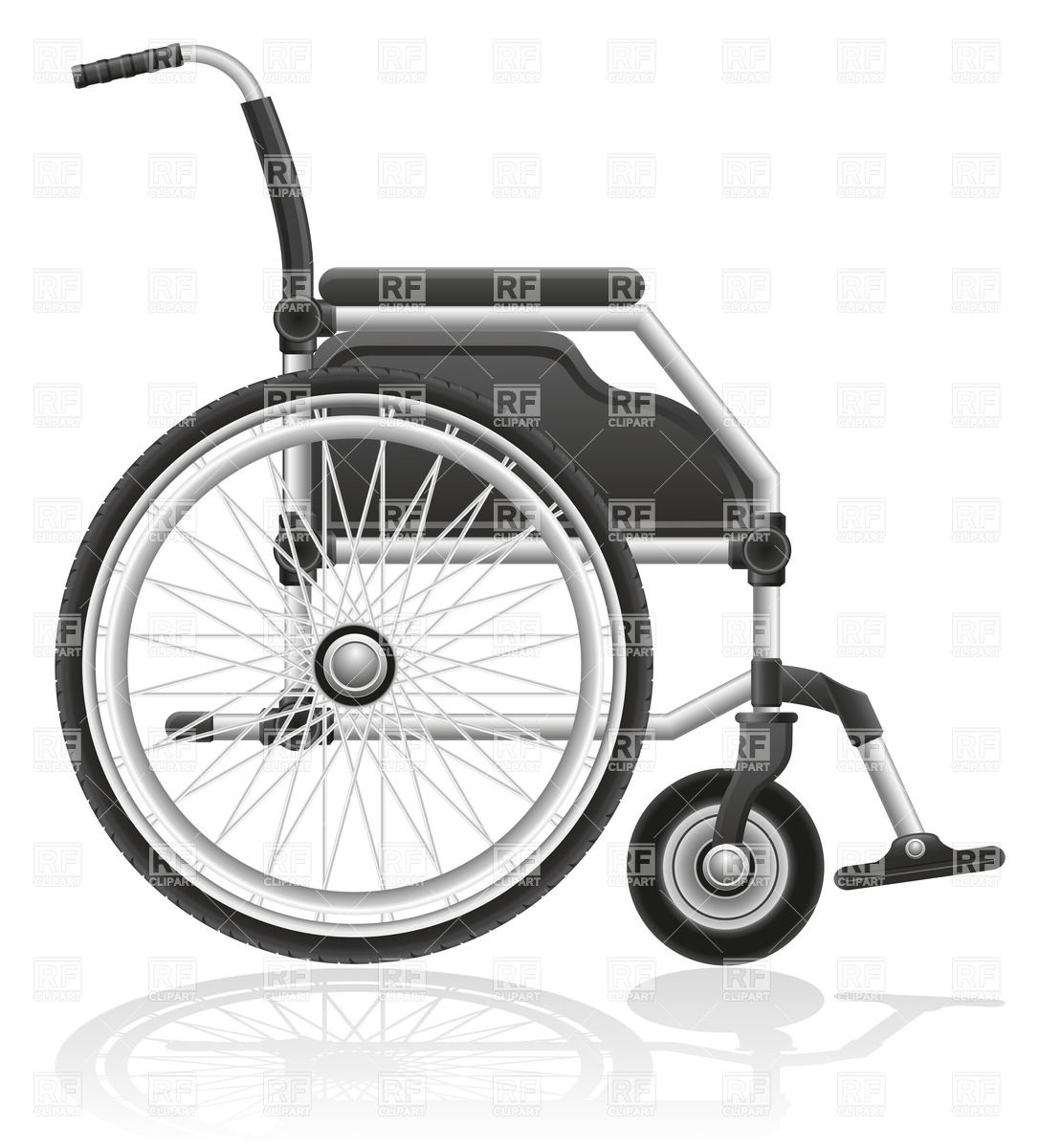 Wheelchair Download Royalty Free Vector Clipart  Eps