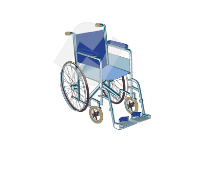 Wheelchair Vector Clip Art   Poweredtemplate Com