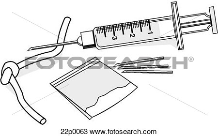 Clipart   Drugs Heroin  Fotosearch   Search Clip Art Illustration