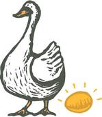 Clipart Of Gold Goose