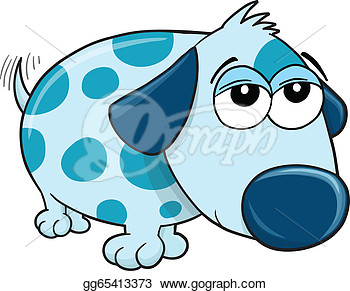 Drawing   Lazy Puppy Dog Vector Illustration   Clipart Drawing