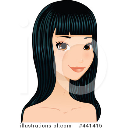 Hair Clipart  441415 By Melisende Vector   Royalty Free  Rf  Stock    