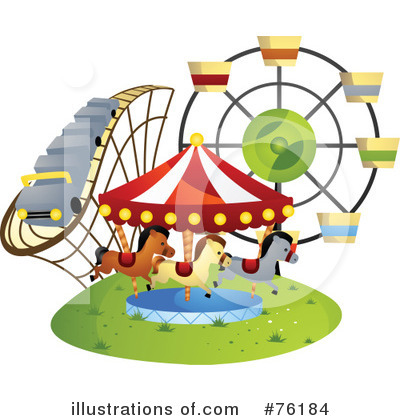 Royalty Free  Rf  Amusement Park Clipart Illustration By Bnp Design