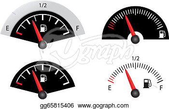 Stock Illustrations   Fuel Gauge  Stock Clipart Gg65815406