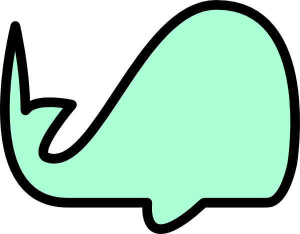 Surfer Green Whale Clip Art At Clker Com   Vector Clip Art Online
