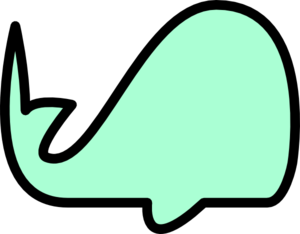 Surfer Green Whale Clip Art At Clker Com   Vector Clip Art Online