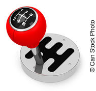 The Gearstick   3d Generated Picture Of A Gearstick