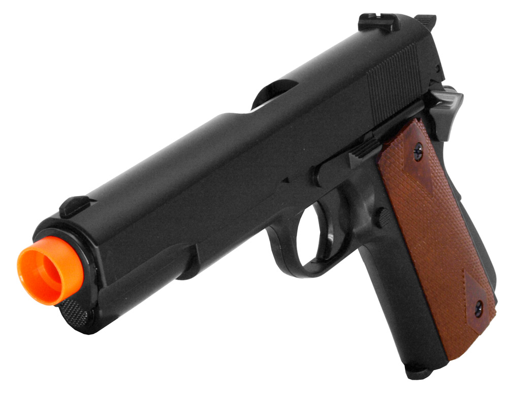 Airsoft Gas Pistol Colt 1911 Hfc 315 Fps Semi Automatic Chrome