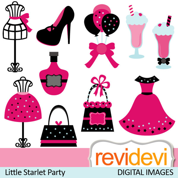 Clipart Little Starlet Party 07445   Commercial Use By Revidevi