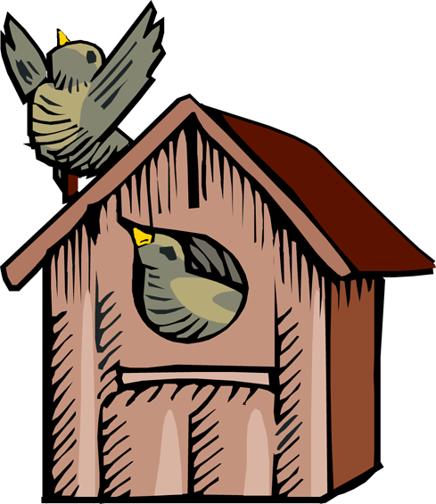 Collections Birdhouse Clipart Bird House Clip Art Free Free Bird House    