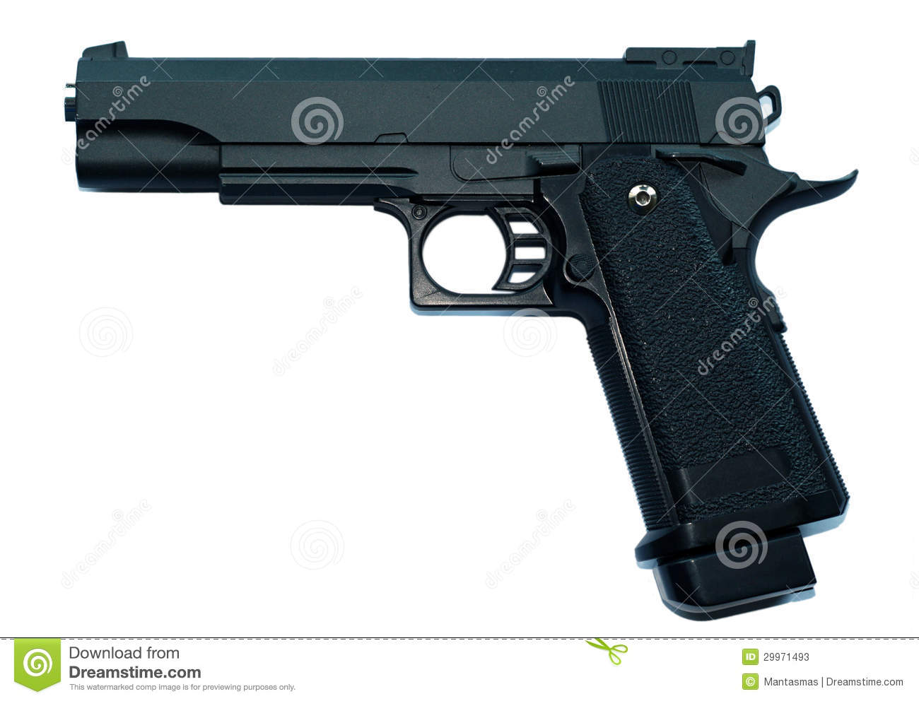 Colt M1911 Hi Capa 5 1 K Pistol   Metal Airsoft Replica Stock Photos    
