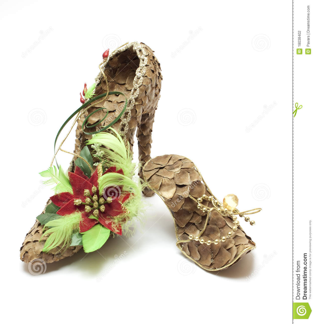 Fancy Shoes Made From Cones Stock Photography   Image  18038402