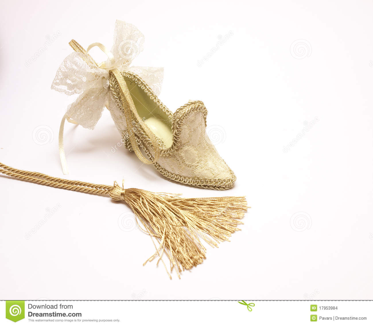 Fancy Women Shoes Over The White Background 