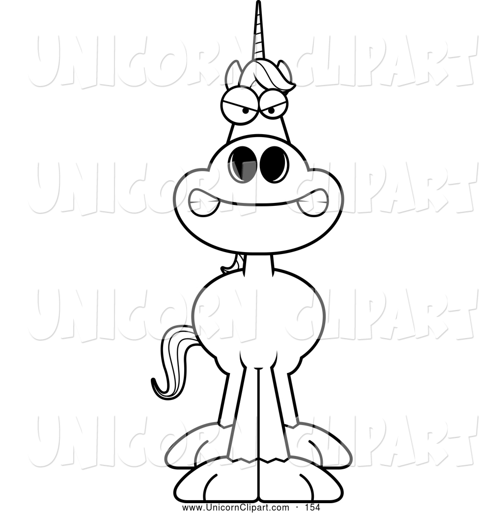 Fantasy Vector Clip Art Of A Coloring Page Of A Black And White Mad