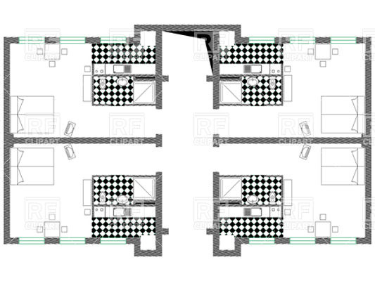 Floor Plan   Top View Download Royalty Free Vector Clipart  Eps