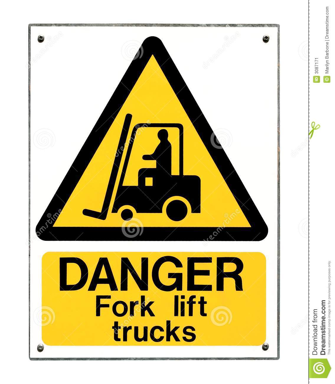 More Similar Stock Images Of   Fork Lift Truck Sign
