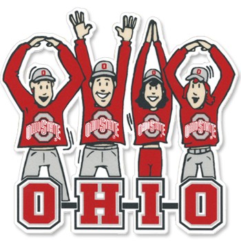 Ohio State Buckeyes O H I O Fans Colorshock Decal   Everything