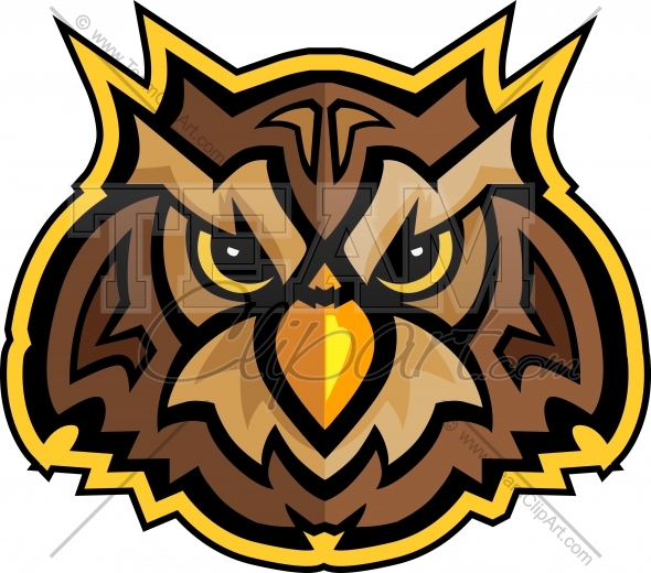 Owl Mascot Clipart Graphic Mascot Design 0890 This Owl Mascot Clipart    