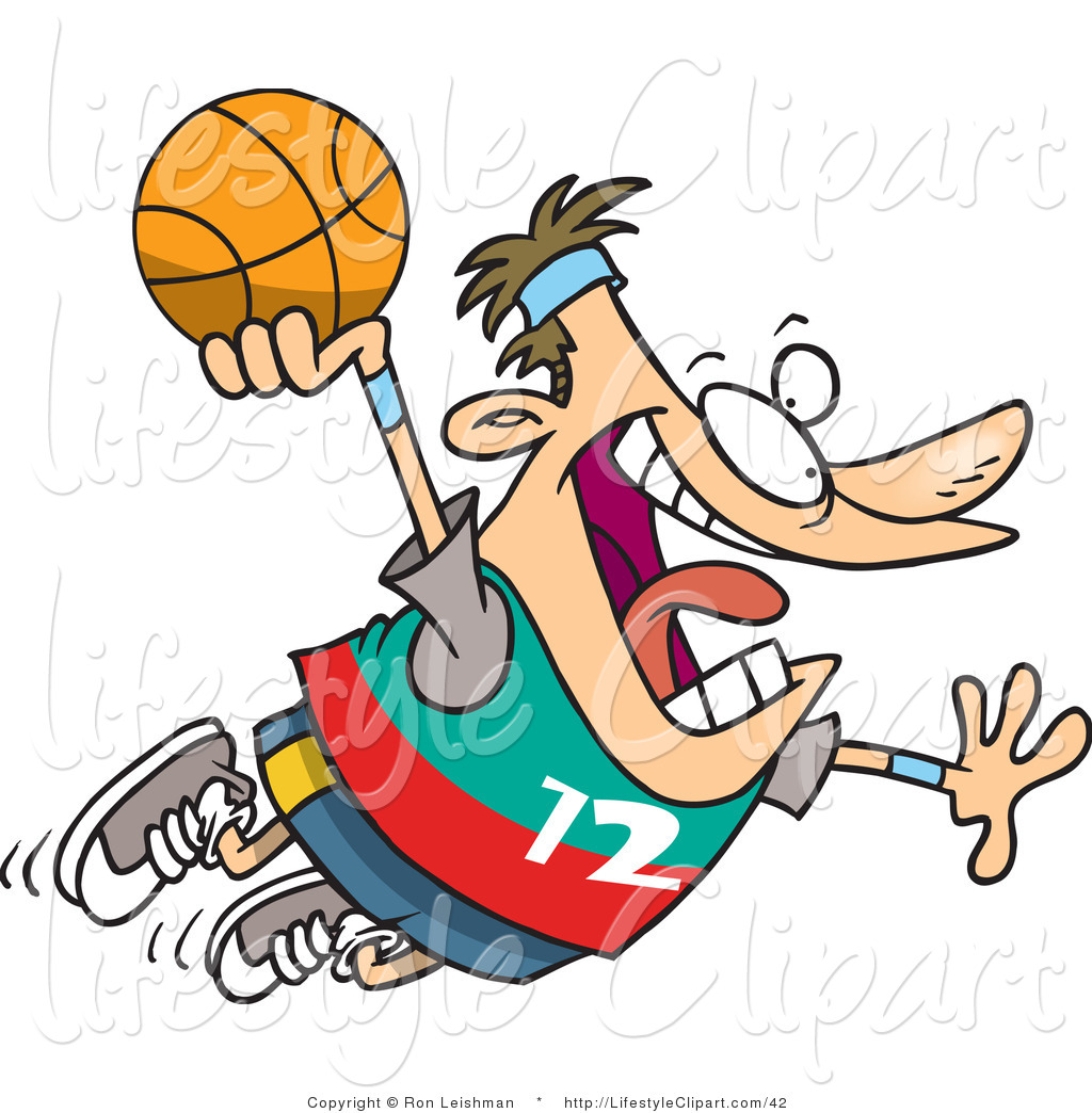 Pin Clipart Basketballer Over Black With Colorful Spirals Royalty Free