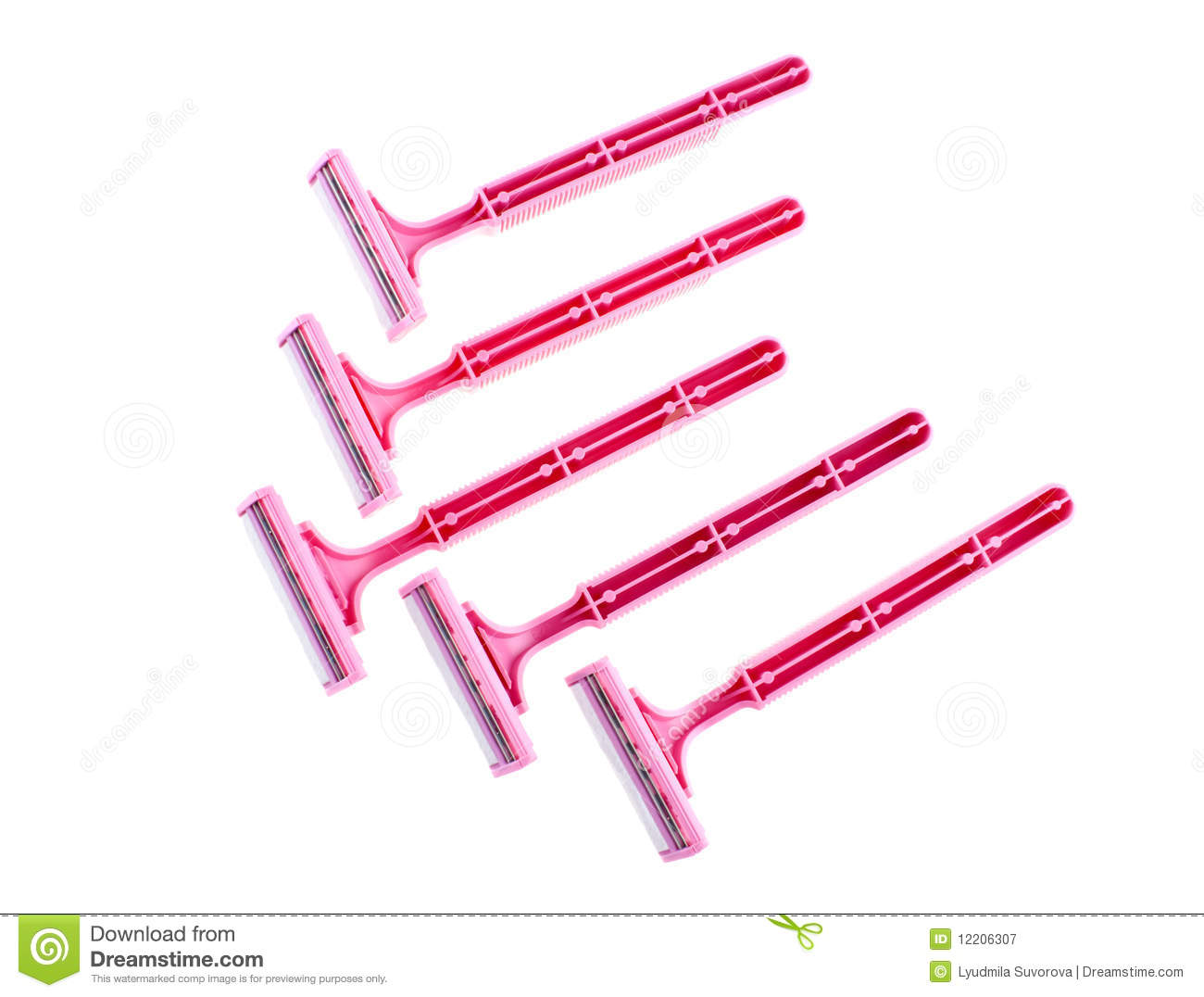 Pink Safety Razors Royalty Free Stock Photography   Image  12206307
