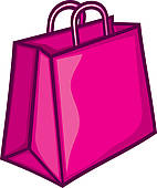 Pink Shopping Bag Stock Illustrations  331 Pink Shopping Bag Clip Art