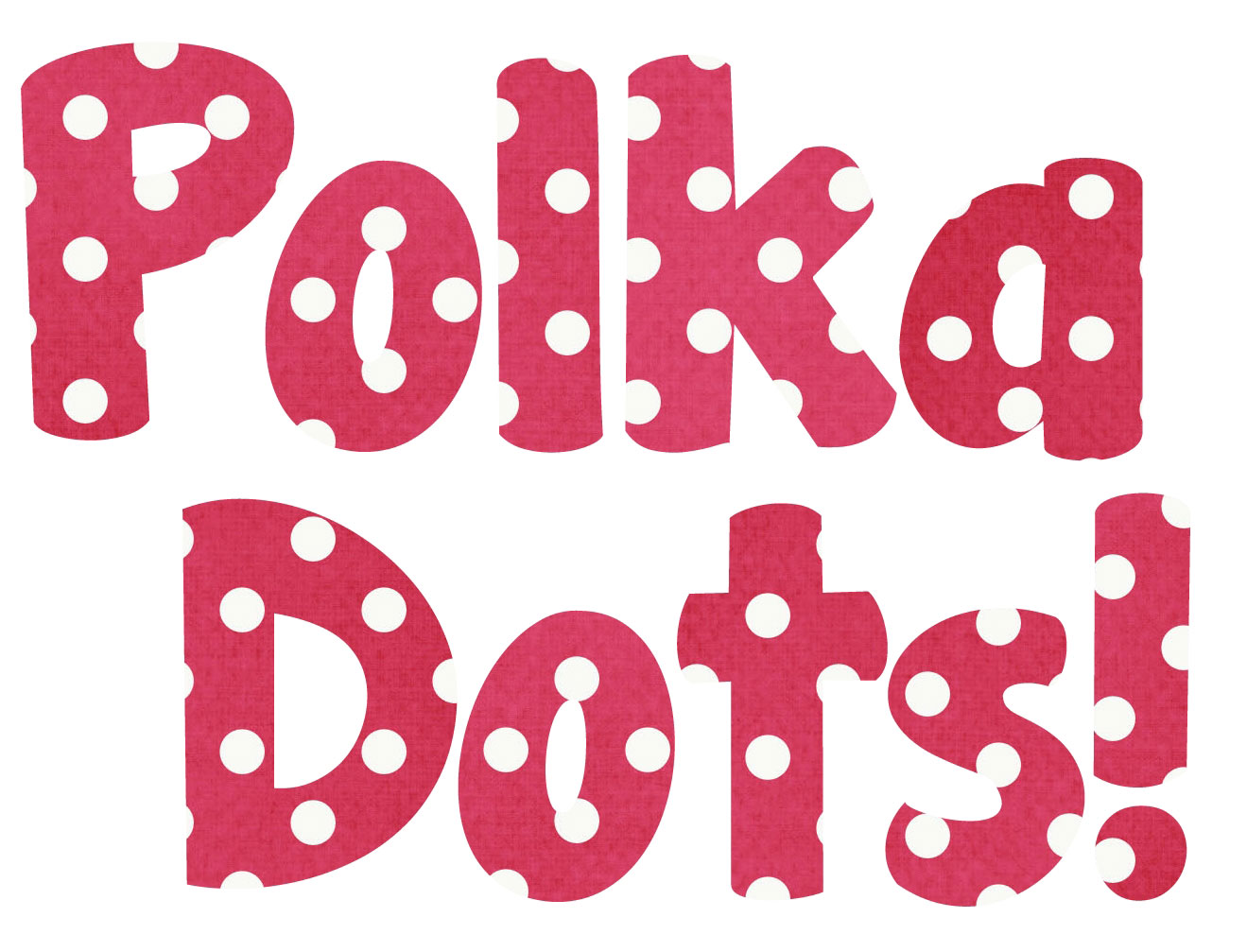 Polka Dot Bubble Letter Freebie And Flash Sale
