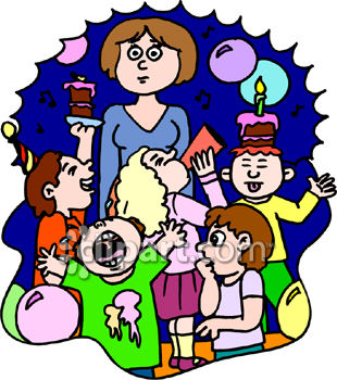 Surprise 40th Birthday Party Ideas On Kids Birthday Party Clip Art    