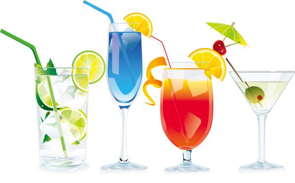 Cocktails Vector Graphic