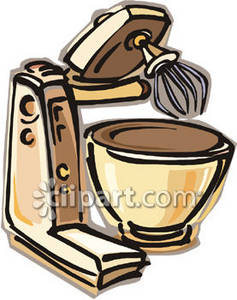 Counter Top Mixer Royalty Free Clipart Image