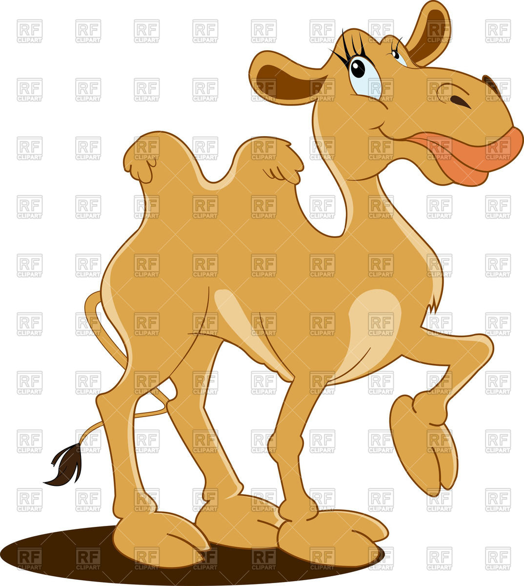 Cute Cartoon Camel 55646 Download Royalty Free Vector Clipart  Eps
