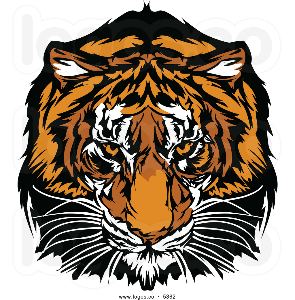 Free Tiger Clip Art Royalty Free Vector Of A Logo Of A Tiger Staring