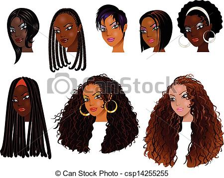 Great For Avatars Makeup Skin Tones Or Hair Styles Of African Women
