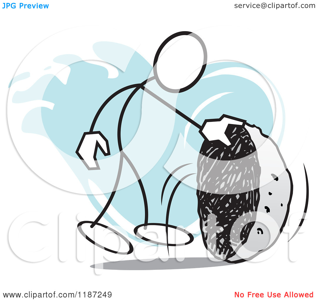     Looking Under A Rock No Stone Unturned   Royalty Free Vector Clipart