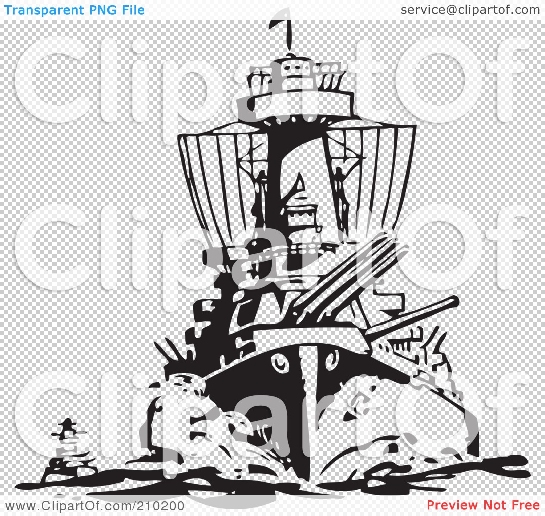 Royalty Free  Rf  Clipart Illustration Of A Retro Black And White