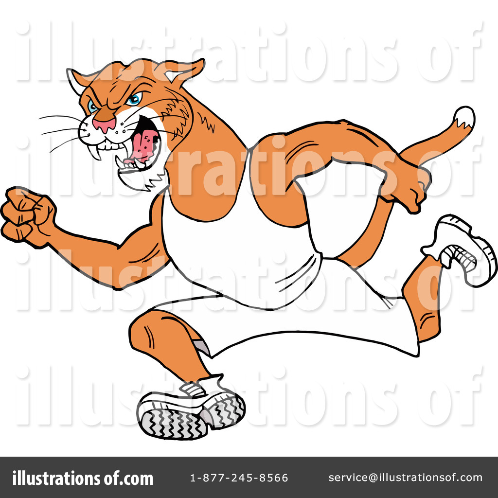 Royalty Free  Rf  Cougar Clipart Illustration By Lafftoon   Stock