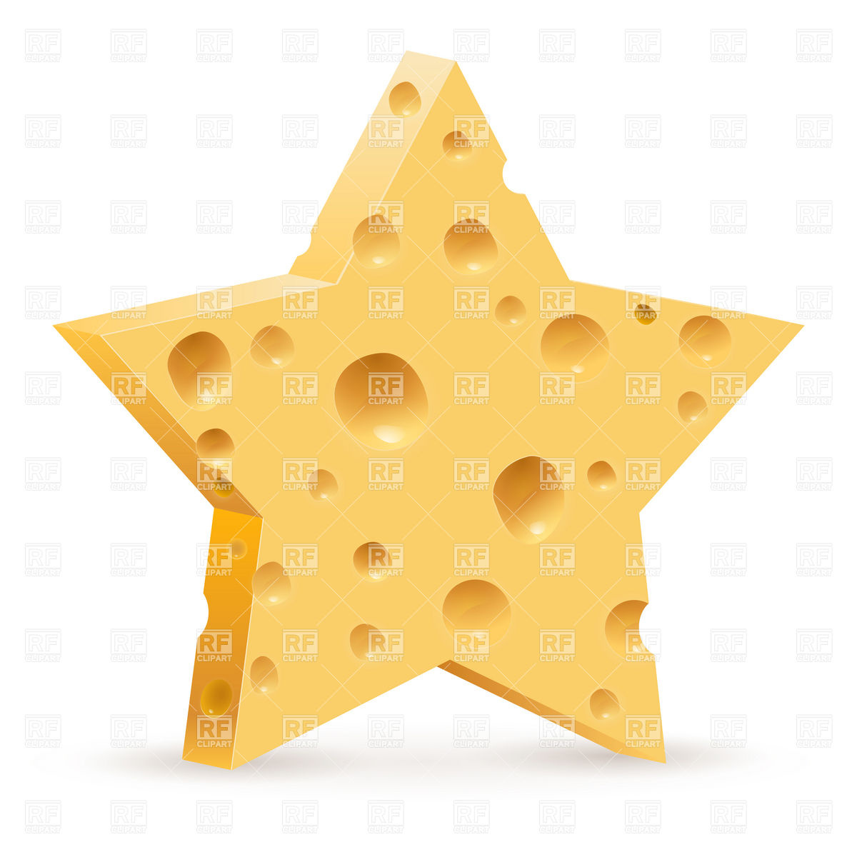 Star Shaped Cheese Piece 16127 Food And Beverages Download Royalty