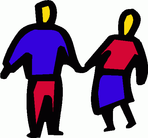 Colorful Couple Clipart   Colorful Couple Clip Art