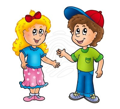 Cousin Clipart Cartoon Happy Girl And Boy Clipart 82851859 Jpg