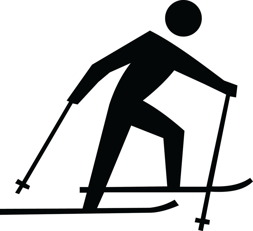 Cross Country Skiing Silhouette   Clipart Etc