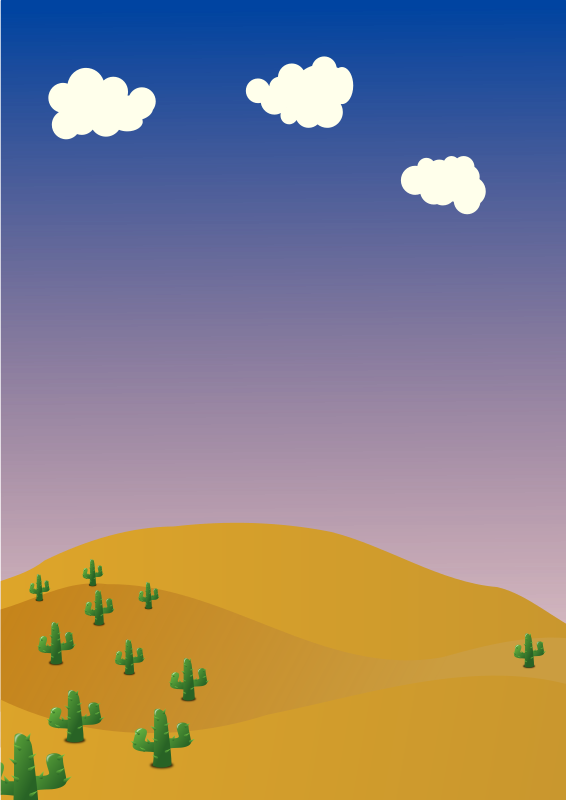 Desert Background By Hatso1   Cartoon Background