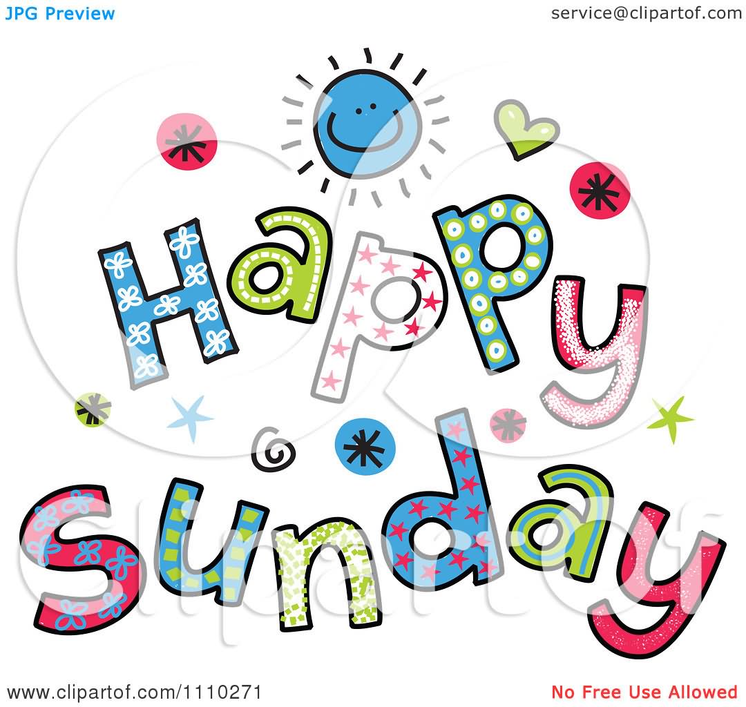 Happy Sunday Clipart Graphic